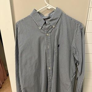 Men’s Green & Blue Polo Ralph Lauren Shirt
